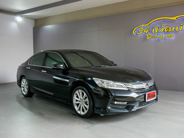 HONDA ACCORD G9 2.4 EL NAVI MINOR CHANGE AT ปี 2016 สีดำ